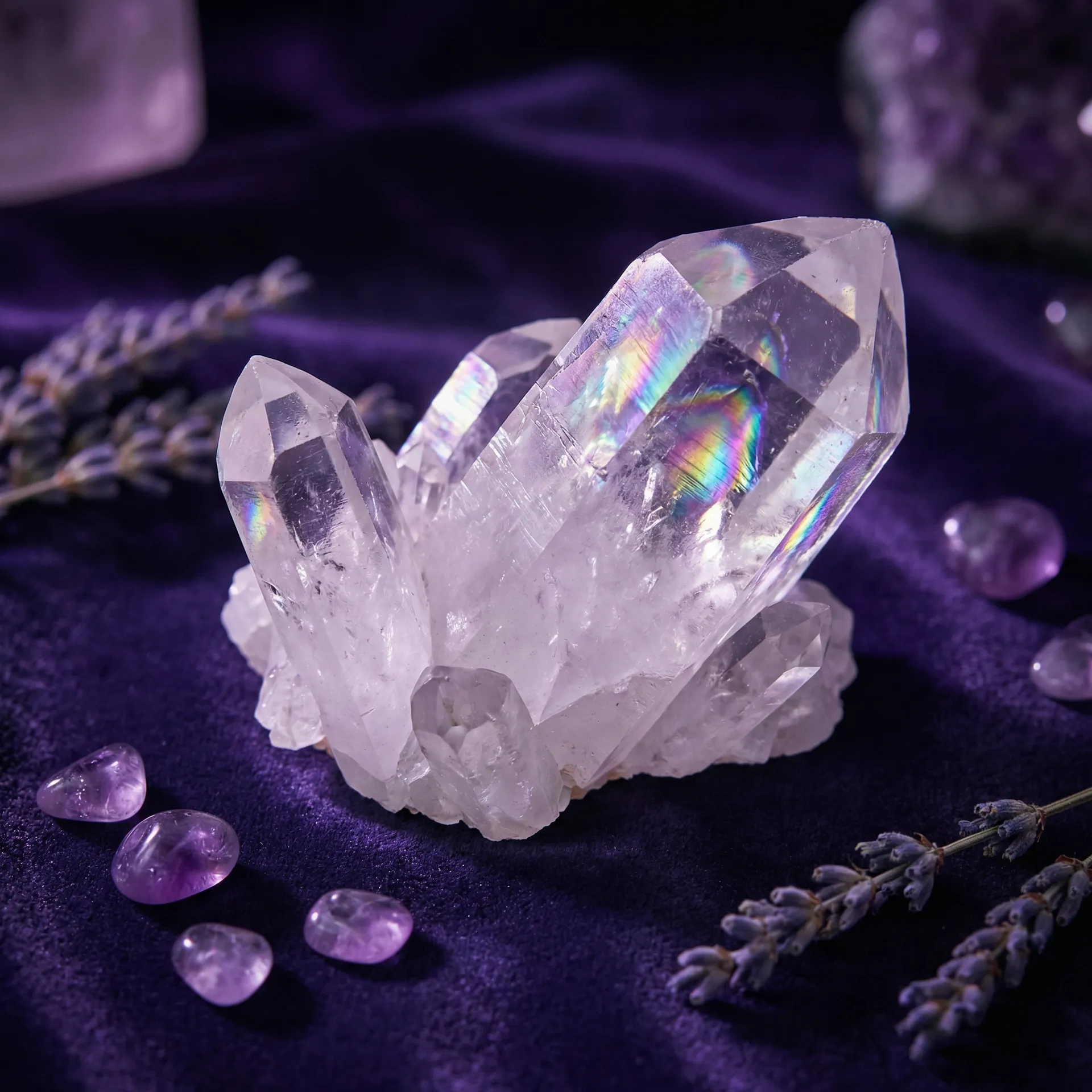 天然白水晶 - 净化斯坦索姆 | 神秘学好物